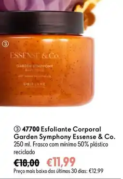 Oriflame esfoliante corporal garden symphony essense & co. promoção