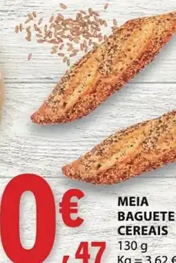 E.Leclerc meia baguete cereais promoção