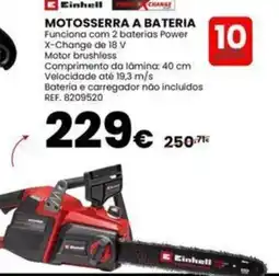 Casa Peixoto Einhell motosserra a bateria promoção