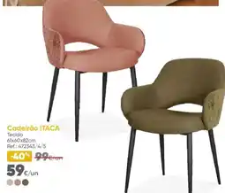 Hôma Cadeirão Itaca Tecido promoção
