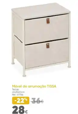 Hôma Móvel de arrumação Tissa Tecido promoção