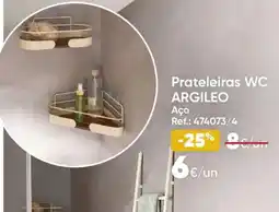 Hôma Prateleiras WC ARGILEO Aço promoção