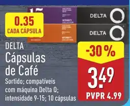 ALDI Delta cápsulas de café promoção