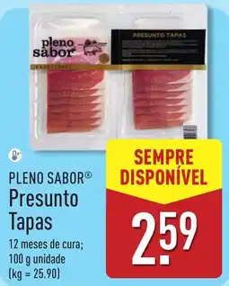 ALDI Pleno sabor Presunto Tapas promoção