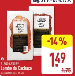 ALDI Pleno Sabor Lombo do Cachaço promoção