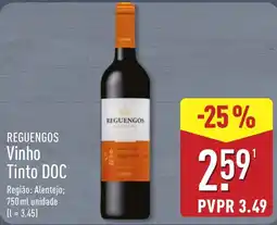 ALDI Reguengos Vinho Tinto DOC promoção