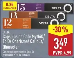 ALDI Delta cápsulas de café mythiq/epiq/qharisma/qalidus/qharacter promoção