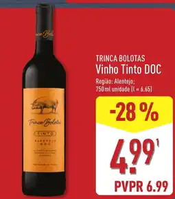 ALDI Trinca Bolotas Vinho Tinto DOC promoção