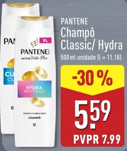 ALDI Pantene champô classic/hydra promoção