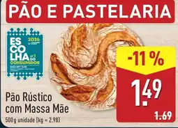 ALDI Pão Rústico com Massa Mãe promoção