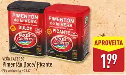 ALDI Vega Cáceres Pimentão Doce/Picante promoção