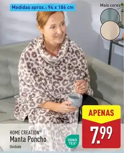 ALDI Home creation manta poncho promoção