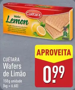 ALDI Cuétara Wafers de Limão promoção