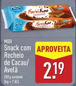 ALDI Midi snack com recheio de cacau/avela promoção