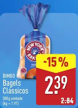 ALDI Bimbo bagels clássicos promoção