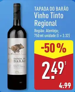 ALDI Tapada do Barão Vinho Tinto Regional promoção