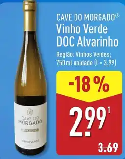 ALDI Cave do Morgado Vinho Verde promoção
