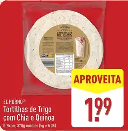 ALDI El horno tortilhas de trigo com chia e quinoa promoção