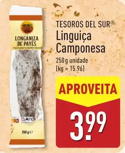 ALDI Tesoros del sur linguica camponesa promoção