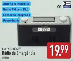ALDI Adventuridge rádio de emergência promoção