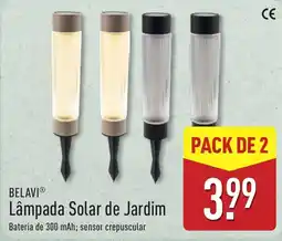 ALDI Lâmpada Solar de Jardim Belavi promoção