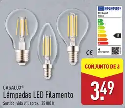 ALDI Lâmpadas led filamento casalux promoção