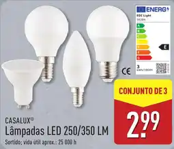 ALDI Casalux lâmpadas led 250/350 lm promoção