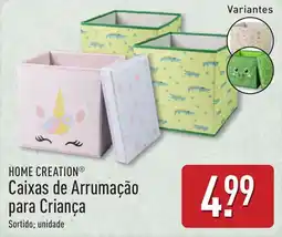 ALDI Home creation caixas de arrumação para criança promoção
