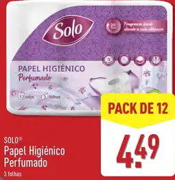 ALDI Solo Papel Higiênico Perfumado promoção