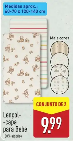 ALDI Lençol-capapara Bebé promoção