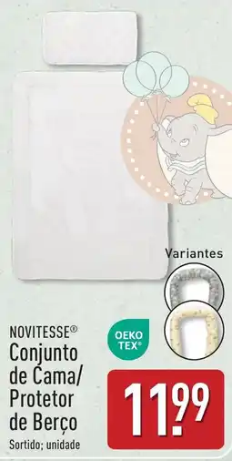 ALDI Novitesse conjunto de cama/protetor de berço promoção