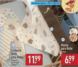 ALDI Conjunto Body para Bebé promoção