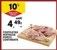 Continente Bom dia Continente - costeletas mistas de porco promoção