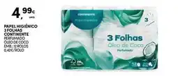 Continente Bom dia Continente - papel higiénico 3 folhas promoção