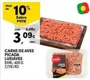 Continente Bom dia Lusíadas - carne de aves picada promoção