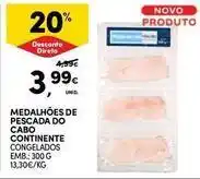 Continente Bom dia Continente - medalhões de pescada do cabo promoção