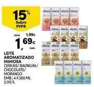 Continente Bom dia Mimosa - leite aromatizado promoção