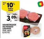 Continente Bom dia Lusíadas - hamburguer de frango promoção