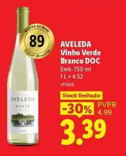 Lidl Aveleda - vinho verde branco doc promoção