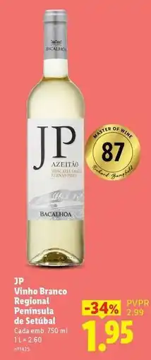 Lidl Jp - vinho branco regional peninsula de setubal promoção