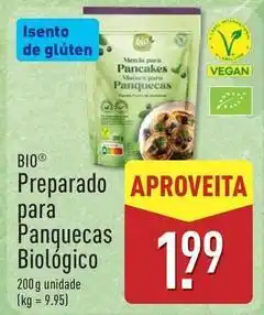 ALDI Bio - preparado para panquecas biologico promoção