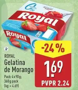 ALDI Royal - gelatina de morango promoção