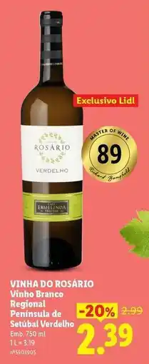 Lidl Vinha do torrão - vinho branco regional peninsula de setubal verdelho promoção