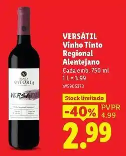 Lidl Vinho tinto regional alentejano promoção
