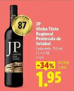Lidl Jp - vinho tinto regional peninsula de setubal promoção