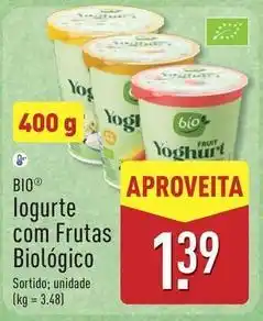 ALDI Bio - iogurte com frutas biologico promoção