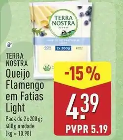 ALDI Terra nostra - queijo flamengo em fatias light promoção