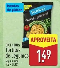 ALDI Bicentury - tortitas de legumes promoção