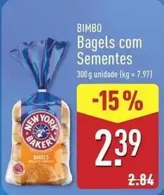 ALDI Bimbo - bagels com sementes promoção