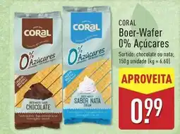 ALDI Coral - boer-wafer 0% açucares promoção
